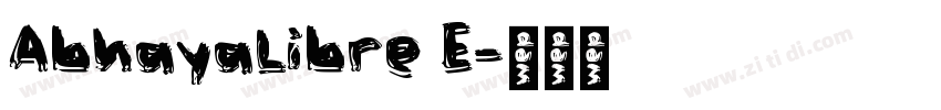 AbhayaLibre E字体转换